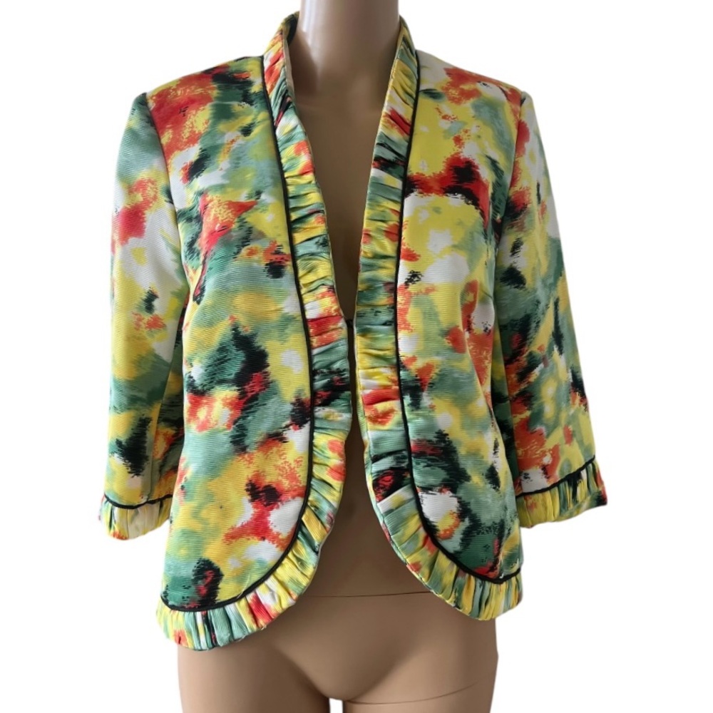 Lavender and Honey Top Jacket Yellow Watercolor